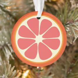 Ornamento Ruby Red Grapefruit Juicy Sweet Citrus Fruta Slice