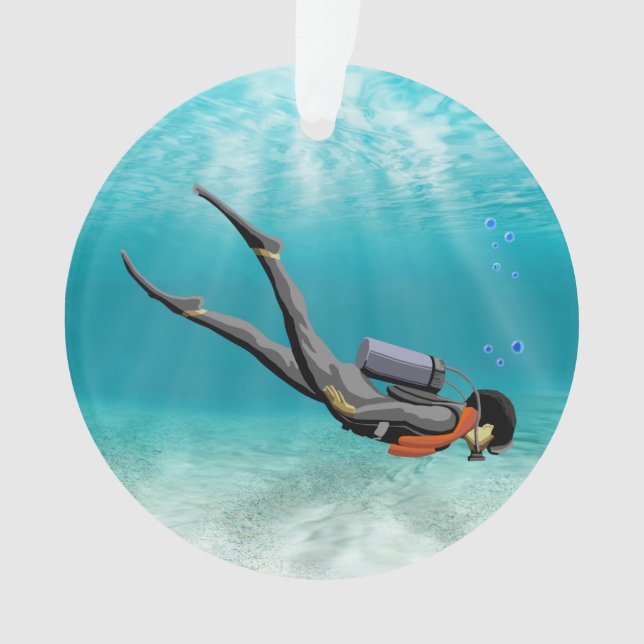 Ornamento S.C.U.B.A. Mergulhador (Frente)