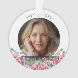 Ornamento Sage Green Eucalyptus Pink Roses Remembrance