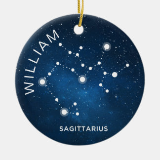 Ornamento Sagitário Presente Zodiac Personalizado