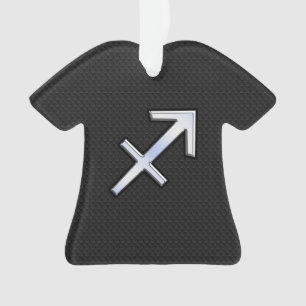 Ornamento Sagitário - Sinal Zodiac no Estilo de Pele Cobra