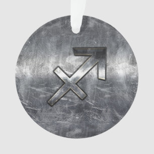 Ornamento Sagitário Zodiac Silver em Aço Vestido