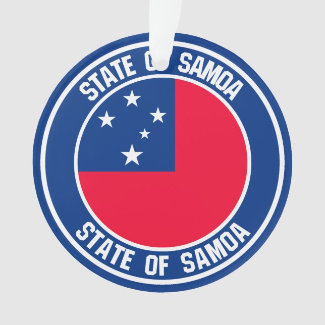 Ornamento Samoa Round Emblem (Frente)
