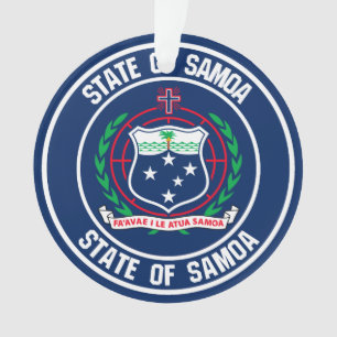 Ornamento Samoa Round Emblem