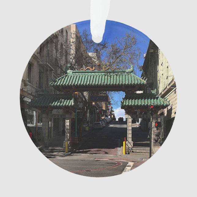 Ornamento San Francisco Chinatown Portão #3 Ornament (Frente)