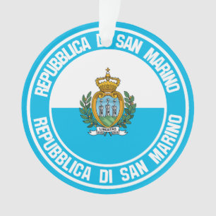 Ornamento San Marino Round Emblem