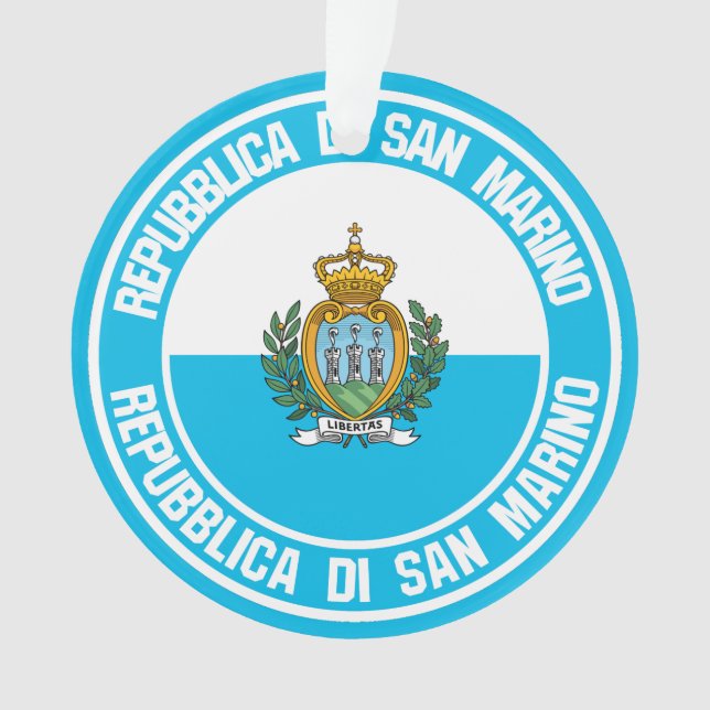 Ornamento San Marino Round Emblem (Frente)