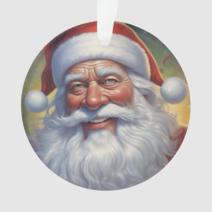 Ornamento Santa Clause Feliz Feliz ano novo de Natal