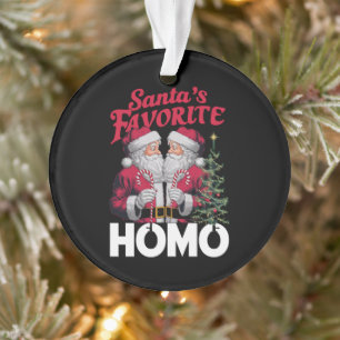 Ornamento Santas Favoritas Homo Gay Natal do Orgulho LGBTQ