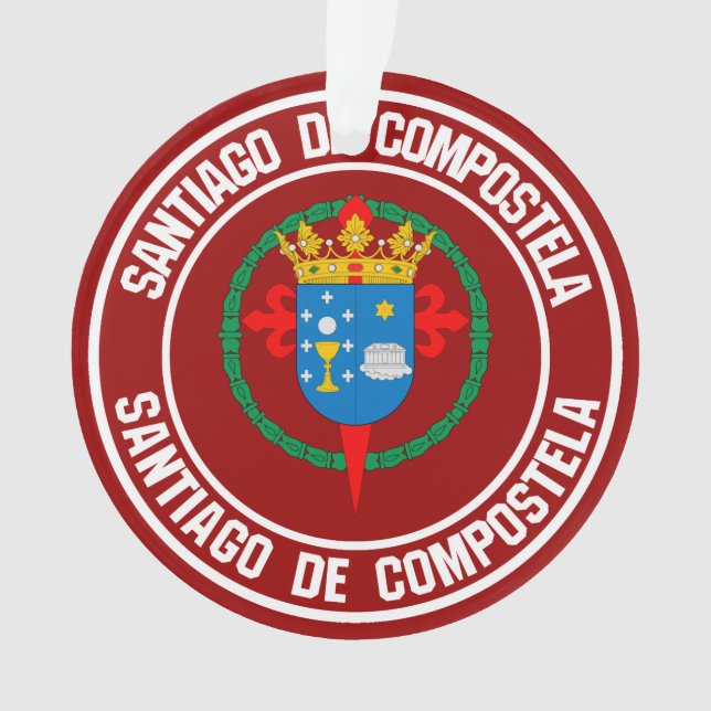 Ornamento Santiago de Compostela Round Emblem (Frente)