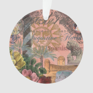 Ornamento santo augustine florida viagem antiquada arte