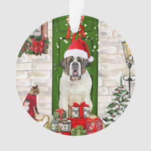 Ornamento Santo Bernard Dog Natal