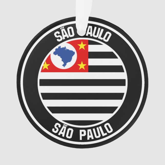 Ornamento São Paulo Round Emblem (Frente)