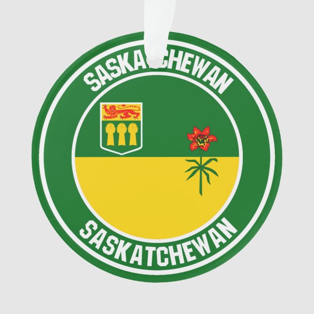 Ornamento Saskatchewan Round Emblem (Frente)
