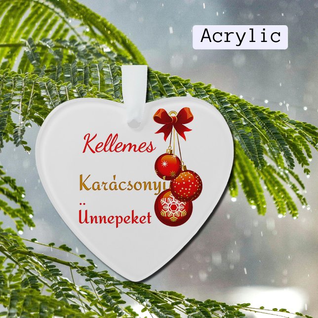 Ornamento Saudações de Natal Húngaro (Criador carregado)