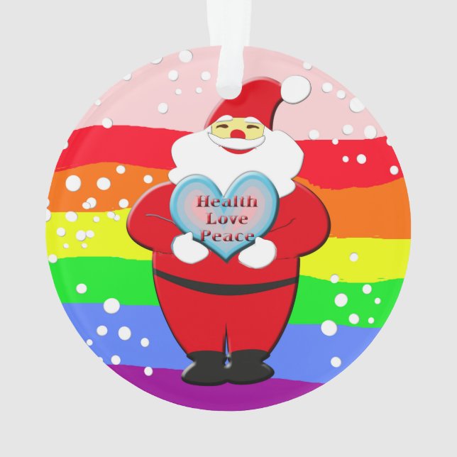 Ornamento Saúde, Amor, Paz (Verso)