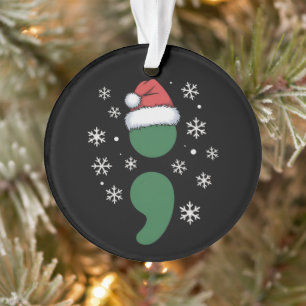 Ornamento Saúde Mental Natal Depressão Conscientização Xmas