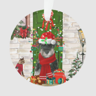 Ornamento Schnauzer Dog Christmas