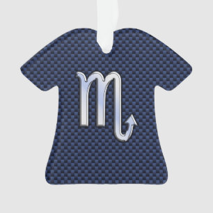 Ornamento Scorpio Zodiac - Sinal marinho - decor de fibra de