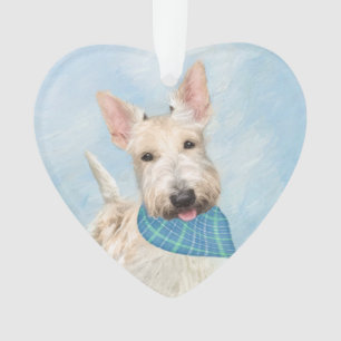 Ornamento Scottish Terrier Wheaten Dog Painting
