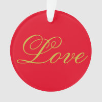 Script de Cor Dourada Amor Vermelho Caligrafia Cas