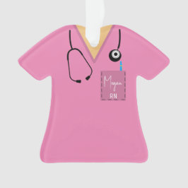 Ornamento Scrub Top Ornament - Cor-de-rosa com pele clara Or