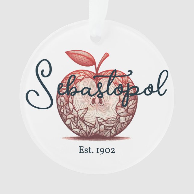 Ornamento Sebastopol California Gravenstein Apple Fair (Frente)