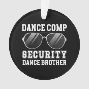 Ornamento Segurança da Competição de Dança Irmão Dançarino d