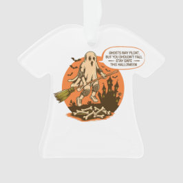 Ornamento Segurança do Fantasma do Halloween - Mantenha-se s