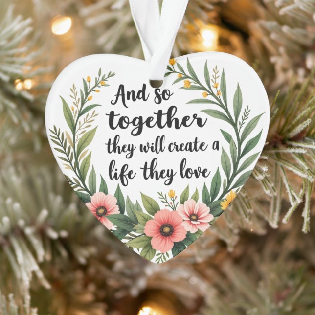 Ornamento Segurando as mãos vida que amam (Árvore)