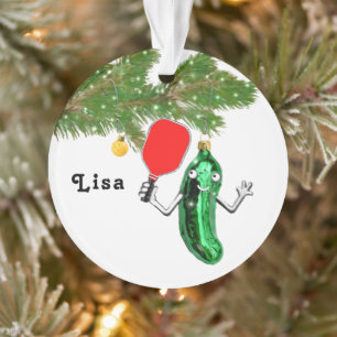 Ornamento seletor de picleball personalizado