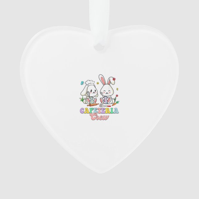 Ornamento Senhorita Almoço da Equipe da Cafeteria no Dia de  (Frente)