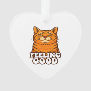 Ornamento Sentindo-se Bem Gato Legal