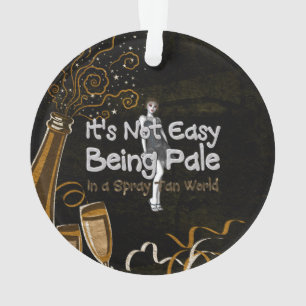 Ornamento Ser nao fácil do T pálido