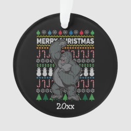 Ornamento Série Gorilla Ugly Christmas Sweater