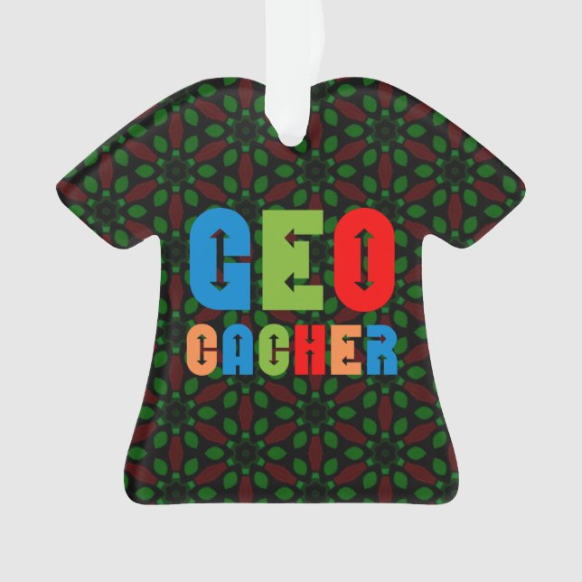 Ornamento Setas Coloridas Geocacher (Frente)