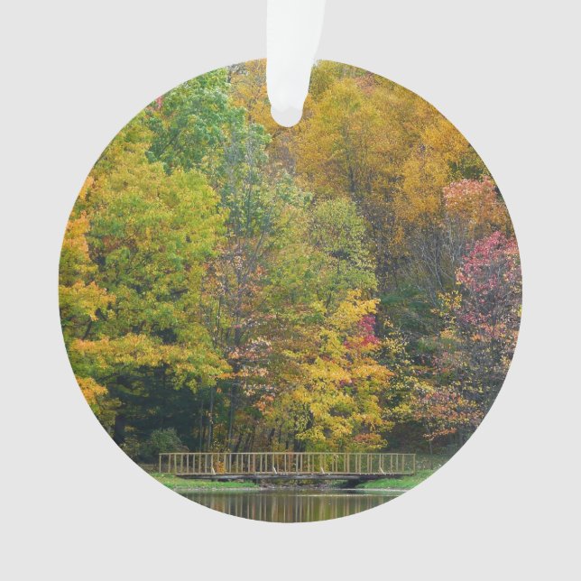 Ornamento Sete Primaveras Call Bridge II Autumn Landscape (Frente)