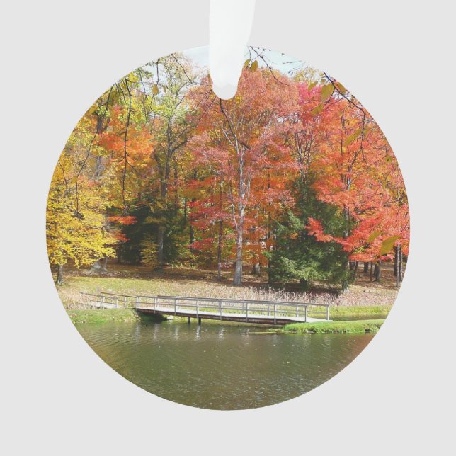 Ornamento Sete Primaveras Call Bridge III Autumn Landscape (Frente)