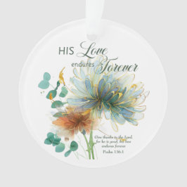 Ornamento Seu Amor Encontra Escritura De Salmo 136