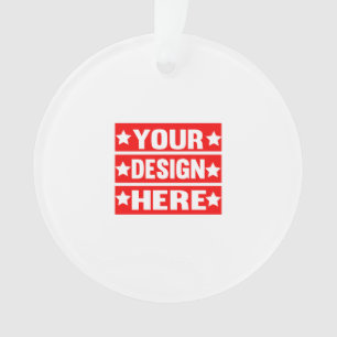 Ornamento Seu Design aqui personalizado