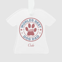 Ornamento Seu nome é Pai de cachorro Akita Ugly Sweater