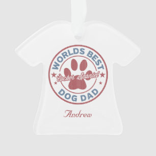 Ornamento Seu nome Pai Cachorro Cocker Spaniel Ugly Sweater