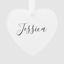 Ornamento Seu nome | Script Elegante