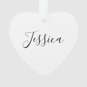 Ornamento Seu nome   Script Elegante