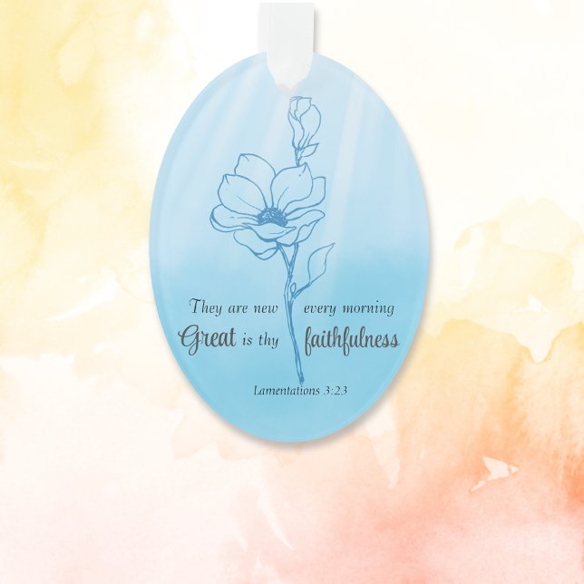 Ornamento Seus compaixões são novos todas as manhãs Bíblias  (Criador carregado)