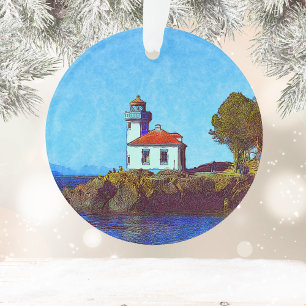 Ornamento Sexta-feira Porto Limão Quilo Farol Acrílico Orn