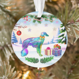 Ornamento Silken Windhound Natal