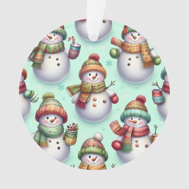 Ornamento Silly Snowmen (Frente)