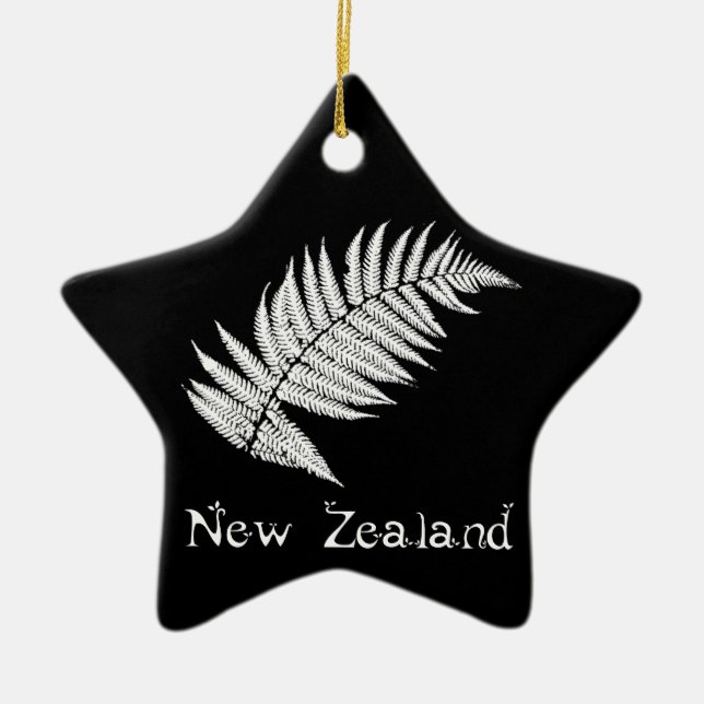 Ornamento Silver Fern Nova Zelândia (Frente)