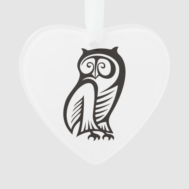 Ornamento Símbolo de coroa preto (Frente)